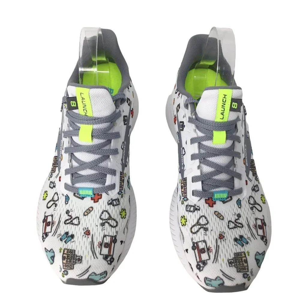 Brooks Launch 8 Sneakers Running Shoes Nurse EMS Medical Women's Size 9 DNA - Picture 2 of 12